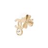 Chanel Metallic Rhinestone Floral Earrings Women Earrings AB8203-B07977-NH909
