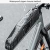 Waterproofed Cycling Handlebars Bag With Detachable Shoulder Strap and Elastics Storage Band for Mountain Bike