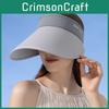 Ice Silk Sun Hat With Foldable Design And Uv Blocking For Casual Outdoor Wear
