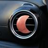 Crystal Moon Car Air Freshener Perfume Clip Women Pink Moon Interior Decoration Auto Air Conditioner Outlet Fragrance Diffuser
