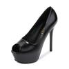 Sexy Heeled Sandals Women Peep Toe Stiletto High Heels Pumps Party Dance Catwalk Single Shoes