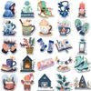 50PCS Cartoon Winter Christmas Graffiti Stickers Decals DIY Phone Scrapbook Luggage Helmet Kid Toy Cute Waterproof Sticker