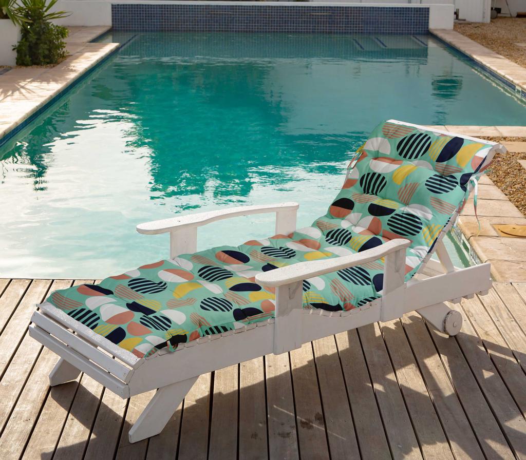 Vargottam Printed Rocking Chair Sofa Cushion With Ties  Chaise Recliner Quilted Thick Padded Seat Cushions Recliner Garden Outdoor