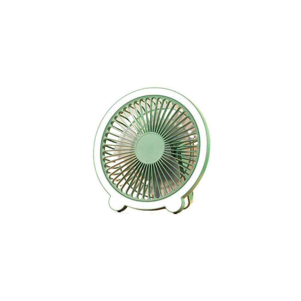 

Plastic Ceiling Fan Mini Wall Hanging Fan Cute Desktop Small Fan Home Green With Light