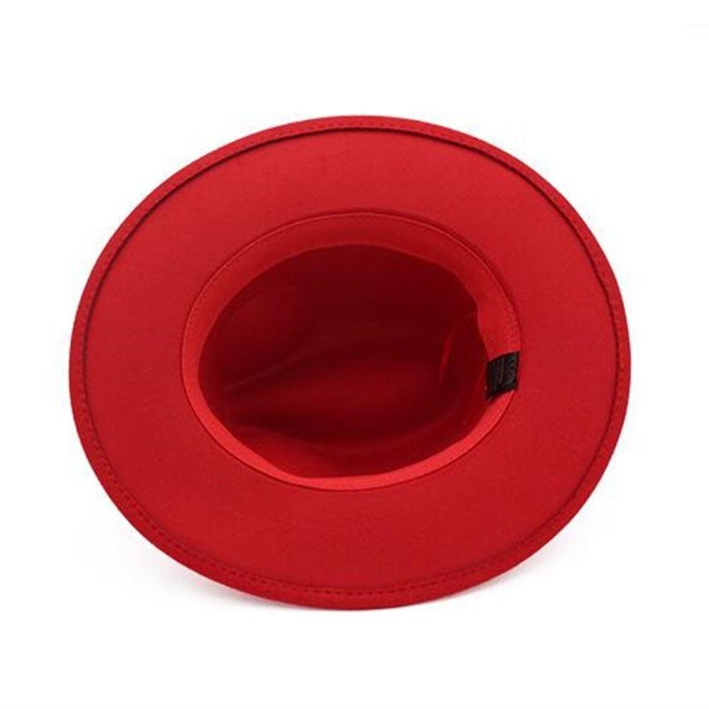 Formal Occasion British Fedora Hat Solid Color Woolen Hats Winter Felt Hats  Autumn and Winter