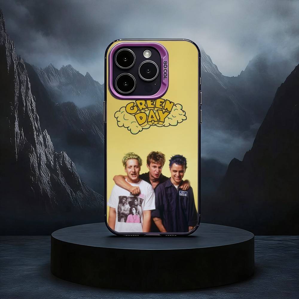 G-Green D-Day Band Phone Case For iPhone17,16,15,14,13,12,11 Plus,Pro Max Black Candy Silver Phone Case