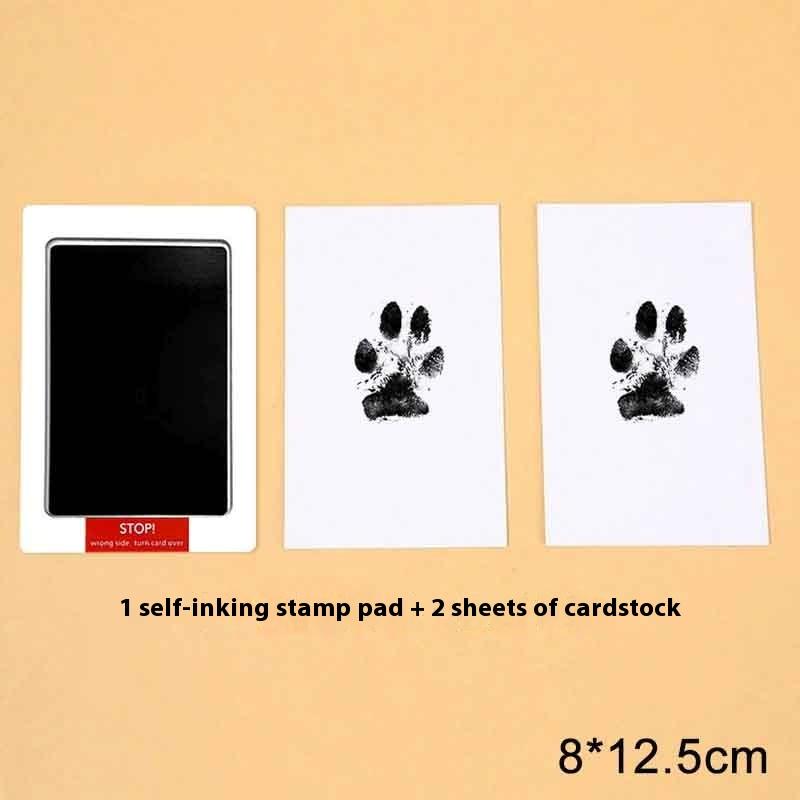 

Cat Dog Paw Print Footprint Handprint Ink Kit Pad Safe Non-Toxic Easy Diy Clean Touch Inkless Pet Souvenir Accessories A