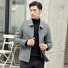 Herfst Double-Sided Kasjmier Tweed Jas: 100% Wol, Korte Revers, Herfst/Winter Zakelijk Jasje
