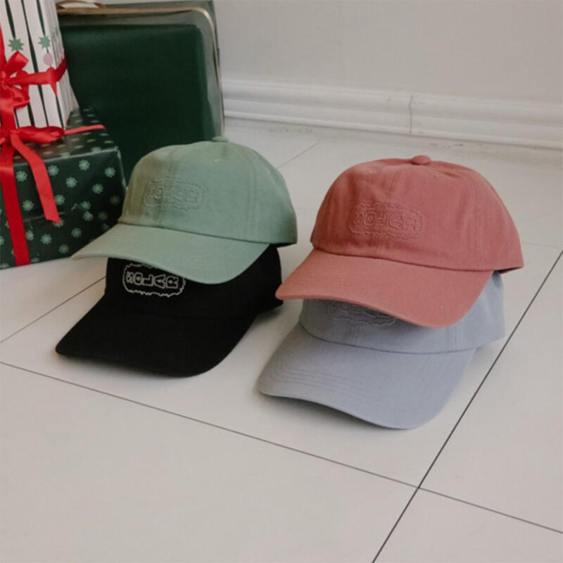 Women s Thin Cursive Cotton Hat C8718_Black