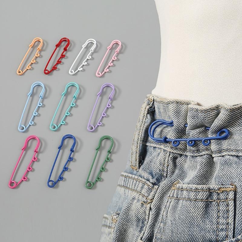 12pcs/Bag Elegant Brooch Pins for Women Colorful Safety Pins Stylish Hijab Scarf Breastpins Clothing Decorations