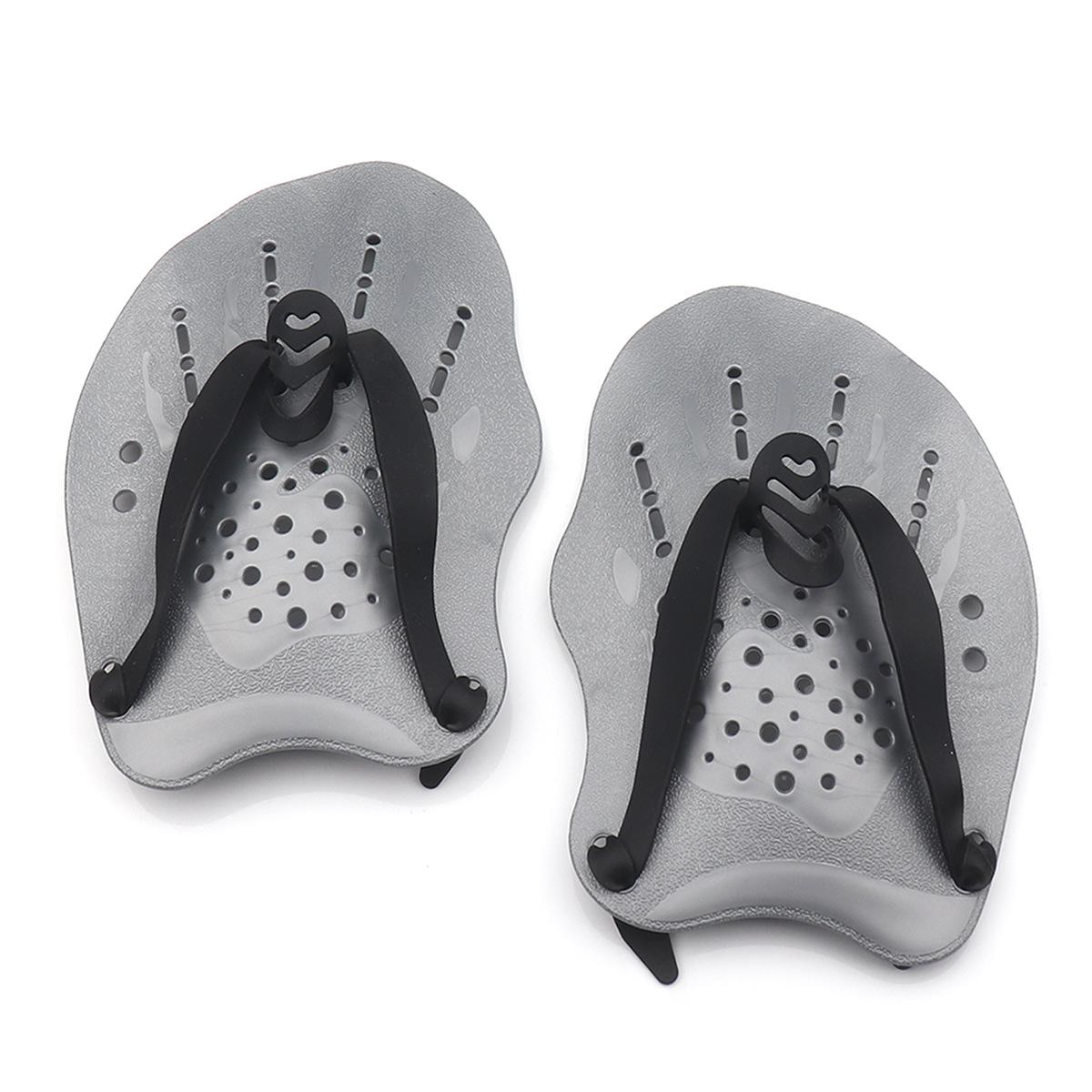 

Лопатки для плавания вольным стилем для детей и взрослых - Тренировка гребка рукой Large серебряный серый