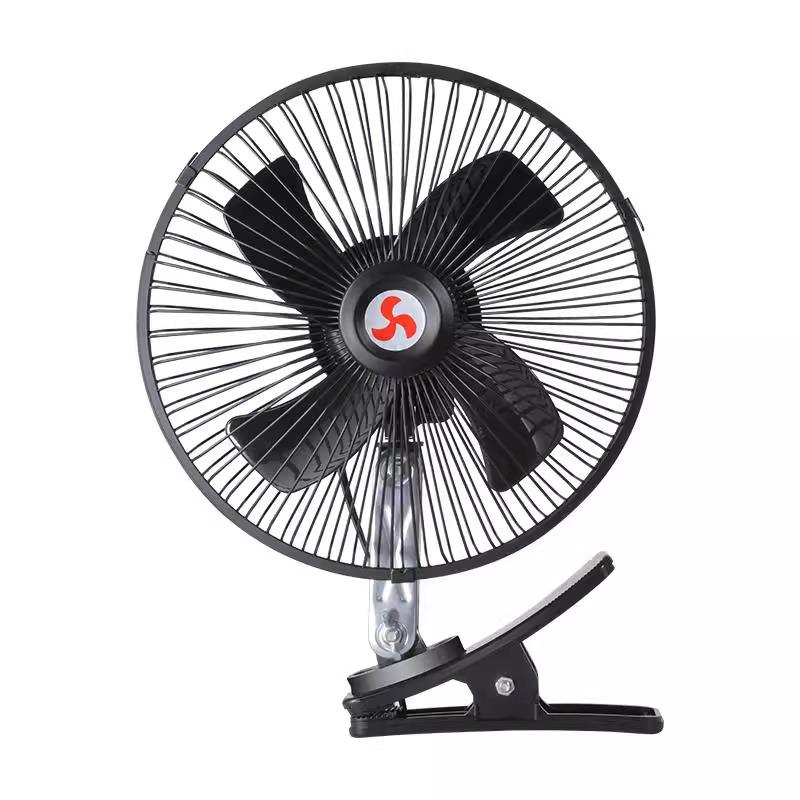 24V/12V High-Airflow Electric Fan for Trucks, Cars, Forklifts & Excavators