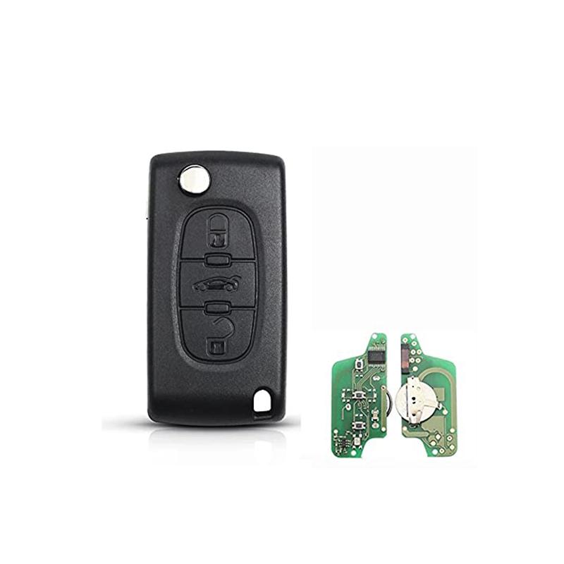 ASK 2/3/4 Buttons 433Mhz Remote Car Key for Peugeot 207 307 308 407 607 807 For Citroen C2 C3 C4 C5 C6 CE0536/CE0523 Auto Parts