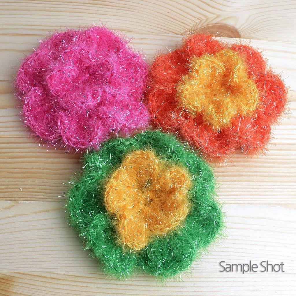 Korean Brush Printed Scrubber 10 400g Per Polyester Yarn Thread, Colors, Ball, 100%