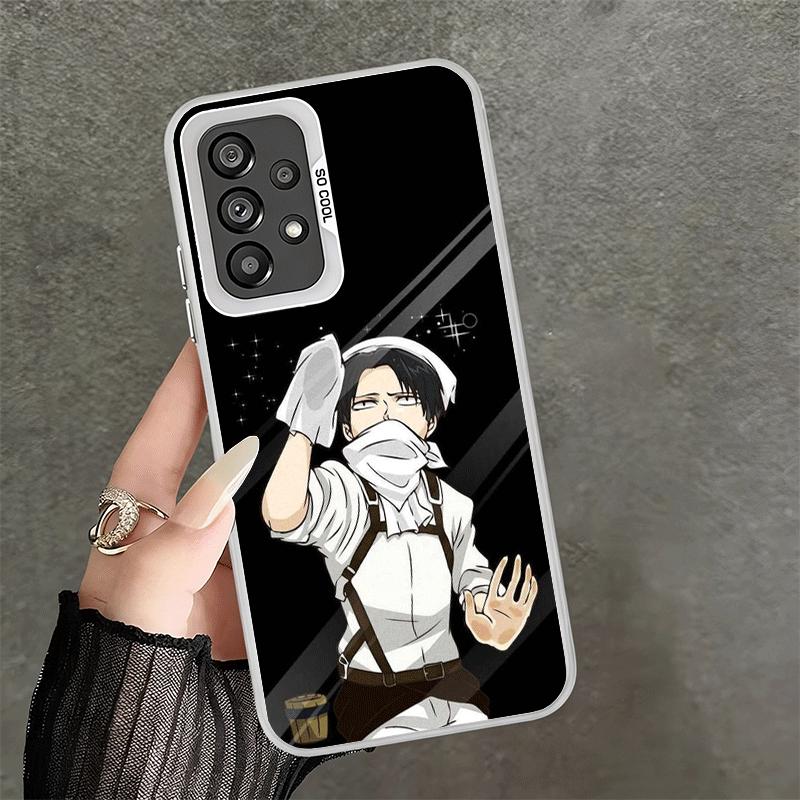 A-Attack On T-Titan Levi Shockproof Phone Case for Samsung A17 A16 A15 A14 A37 A57 A36 A56 A26 A35 A55 A25 A34 A54 A24 A13 A23 A