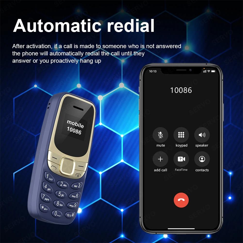 BM35 Mini Mobile Phone 32MB RAM 32MB ROM Dual SIM 2G GSM Wireless Dialer 0.66in Display 380mah Battery Cell Phone