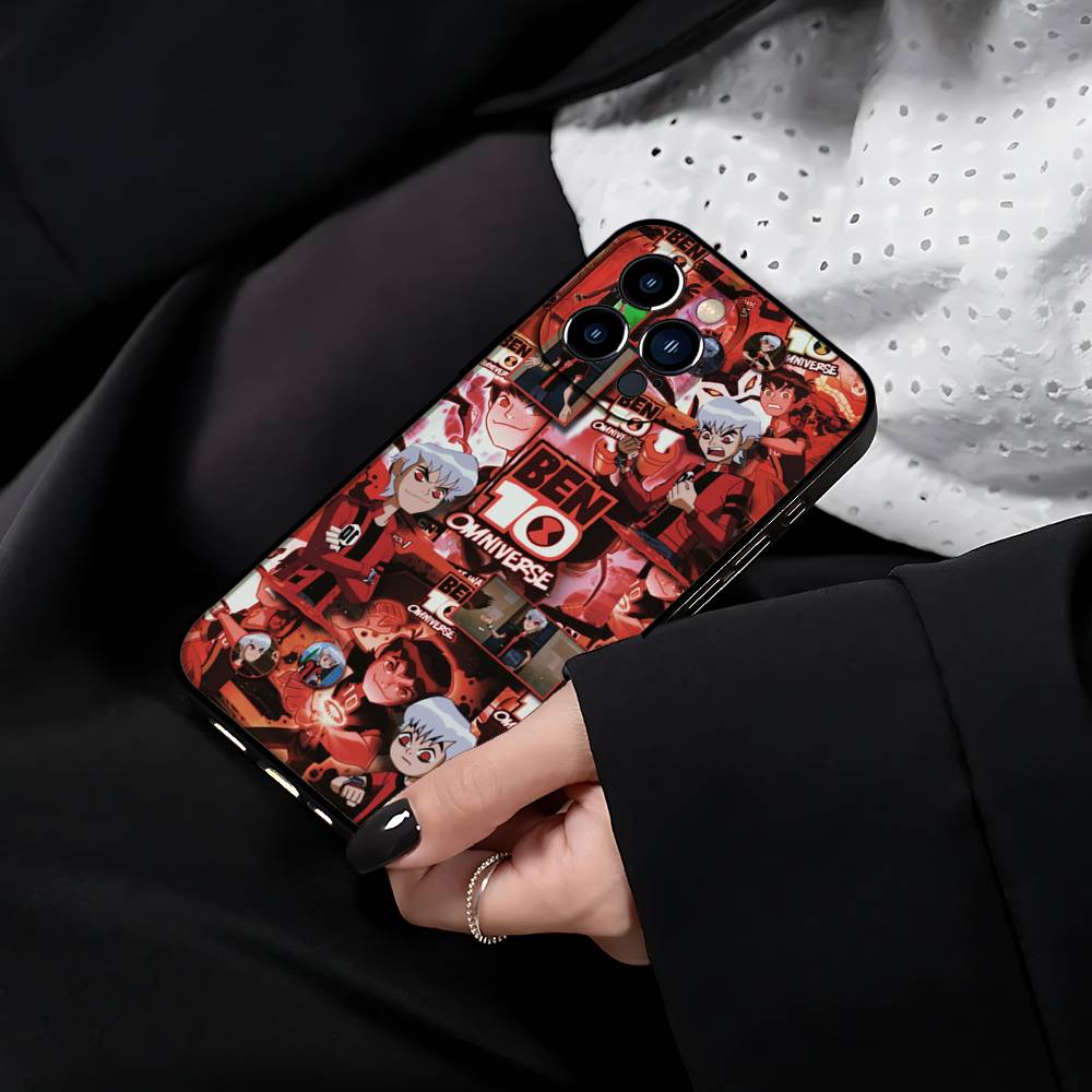 Cartoon B-Ben 10 Phone Case For IPhone 17 15 Pro Max 14 Pro 12 11 13 Mini X XR XS 16 Plus SE Back Cover
