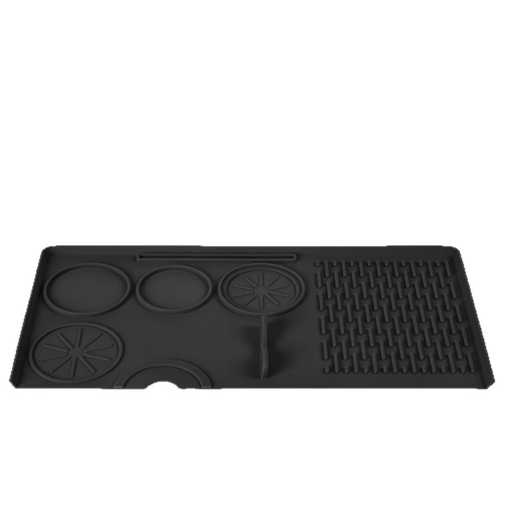 Silicone Espresso Tamping Mat Waterproof Portafilter Silicone Pad Tamping Cushion  Barista чёрный