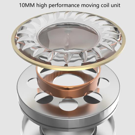 Wired Earbud Sensitive Ergonomic 3.5mm Stereo Noise Reduction Ear Hook Earbud for Recording