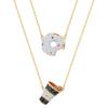 Swarovski Donut & Coffee Gold-Plated Necklace Set 5459142