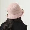 The New Women's Plaid Basin Hat In The Elderly Bucket Hat Autumn and Winter Warm Top Hat