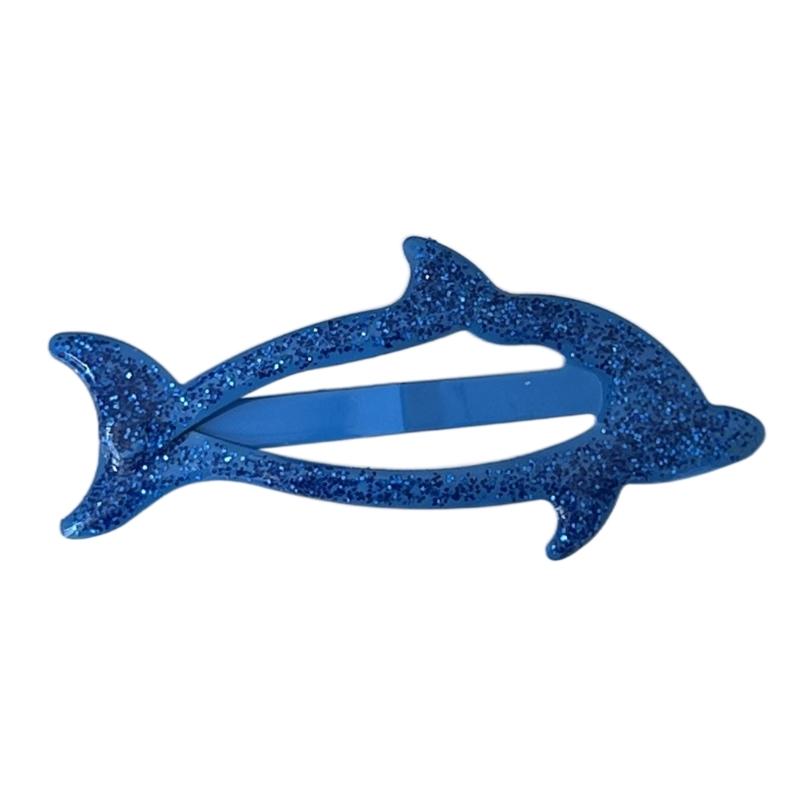 

Colorful Snap Clip Girls Kid Hairpins Glitter Metal Hair Clip Dolphin with Glitter Handmade Hairpins Snap Hairpins глубокий/синий