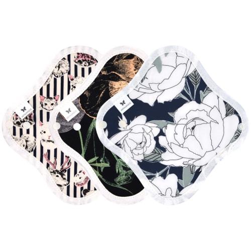 

AENUANCE Cloth Pads for Mild Urinary Incontinence, 3-Piece Set, Thin, Absorbent, 2cc Capacity, SS, Non-Waterproof, AESST-3P-V18