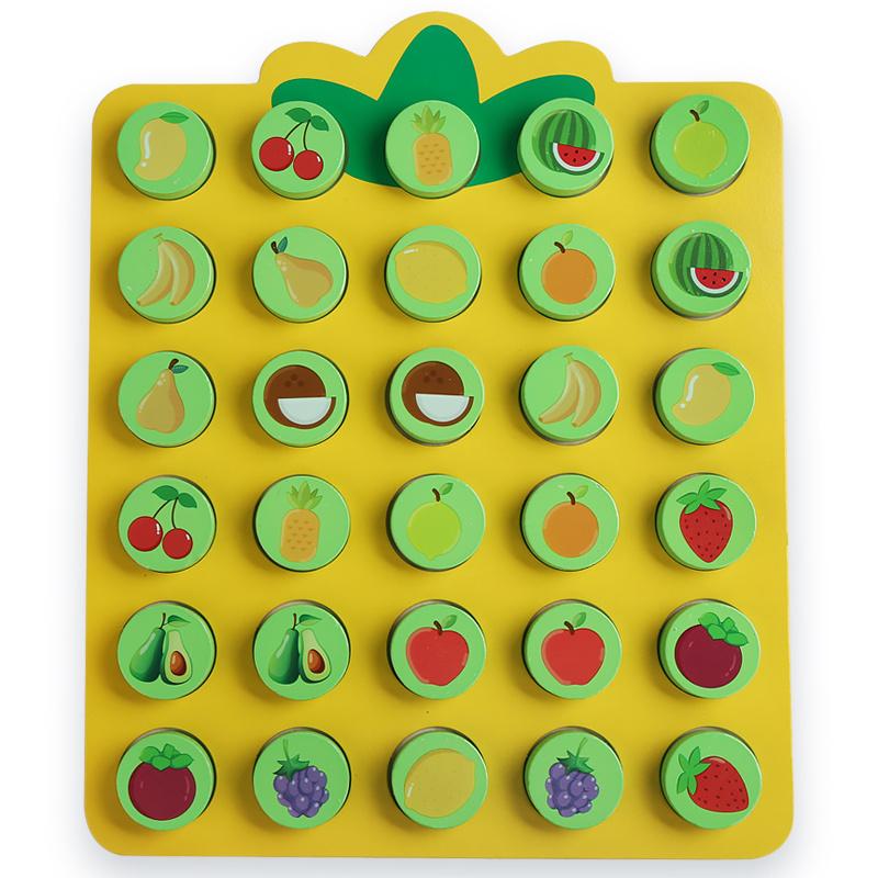 Montessori Memory Match Chess Game Logical Thinking Training Cognition Matching Battle Board Game for Kids Early Education