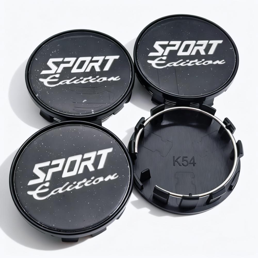 

4pcs Sport Edition Logo Emblem Car Wheel Center Caps 54MM 50MM Wheels Hub Cap Sports Badge Rim Hubcap Dust Cover Car Accessories Sport Edition Badge&4pcs K54 Wheel Caps