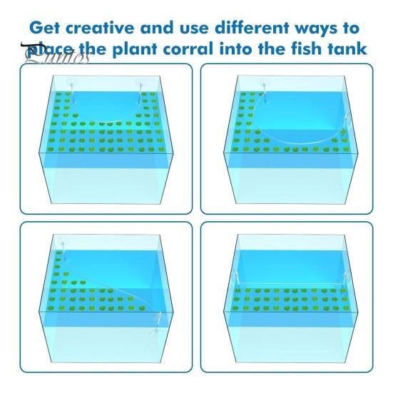 Aquarium Floating Plant Corral Floating Plant Fence Aquatic Plant Guard Aquarium Floating Plant Barrier Fish Tank Accessory