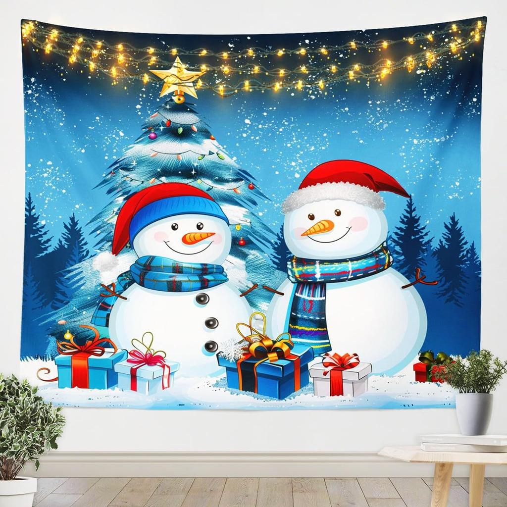 Christmas Tree Winter Santa Claus Wall Hanging Tapestry Christmas Wall Hanging Tree Wall Hanging Gorgeous Christmas Tree Fireplace Gifts