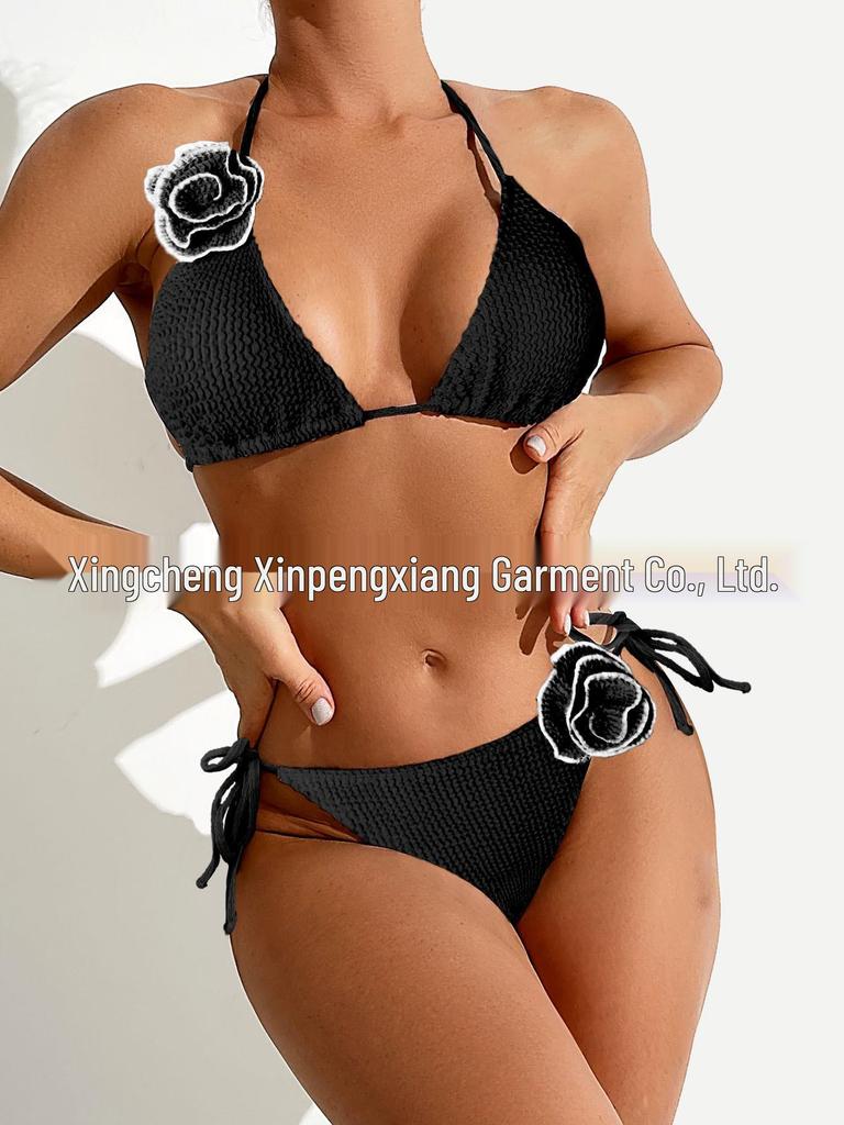 2024 Sporty Fluorescent Women's Bikini Swimsuit - Sexy Cross-Border Style