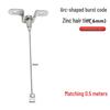 1.5-3mm Steel Cable Safety Rope with Zinc Head and Hanging Bracket for Lighting and Signage