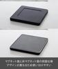 Yamazaki Magnetischer Silikon-Topf W15 x T15 x Turm Hitzebeständig Spülmaschinenfest Wird am Topfboden befestigt für Einfachen 10321 Halter, Quadratisch, Schwarz, H1,2cm, Serie,