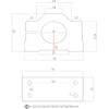 CNC Spindle Motor Bracket Diameter 20mm 22mm 24mm 26mm 28mm 30mm 32mm 34mm 36mm Aluminum Clamp(30mm)