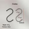 Cross-Border S-shaped Iron Hooks: 11 Specifications In Black & Silver for Hanging and Connecting