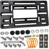 Aootf Front License Plate Bracket Holder- Front License Plate Mounting Kit For 2 Drill Holes Bumper, Universal Car Tag Adapter With Anti Theft