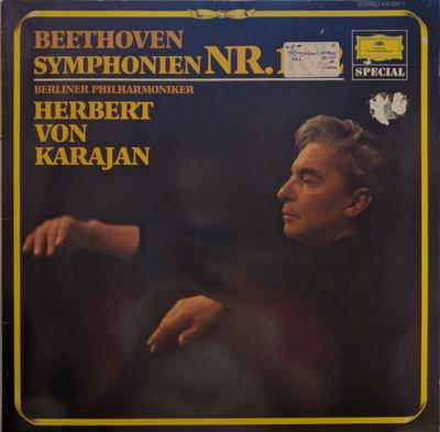 LP Record HERBERT VON KARAJAN  BERLINER PHIL  Beethoven Symphonien 1  2 4135921 DEUTSCHE GRAMM Netherland Classical Used