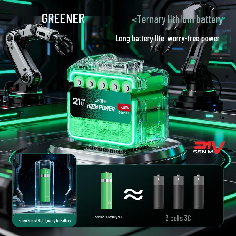 Green Forest 21V Brushless Cordless Drill CN plug (adapter included)