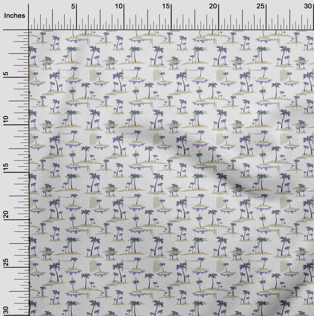 oneOone Cotton Flex Light Green Fabric Travel Craft Projects Decor Fabric Printed By The Yard 40 Inch