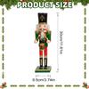 Nutcracker Christmas Decor Woodendecorative Nutcracker Figurine Ornament For Indoor Outdoor Home Porch Party Fireplace Family