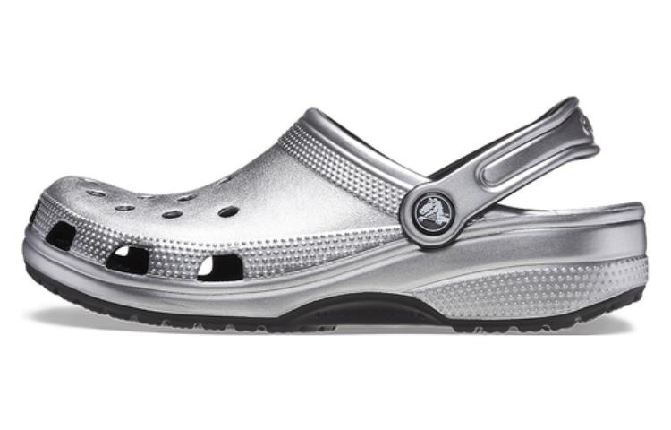 Crocs Latex Clogs Unisex Silver 205831-0P1 45-46