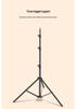 2.5m Portable Photography Tripod Stand with Reinforced Spring for Flash & Live Streaming