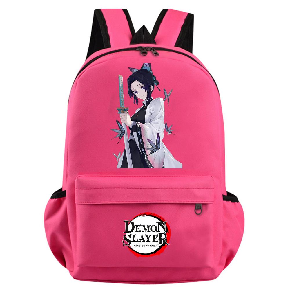 Colorful Anime Demon Slayer Printed Backpack for Teenager Girl Boy Student Schoolbag Women Large Capacity Waterproof Travel Bag Rucksack Gift