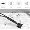 23.6" Snow Brush and Ice Scraper, Extendable Snow Removal Tool with Comfortable Foam Grip, Detachable Ice Brush Scratch-Free Cleaning Tool for Car