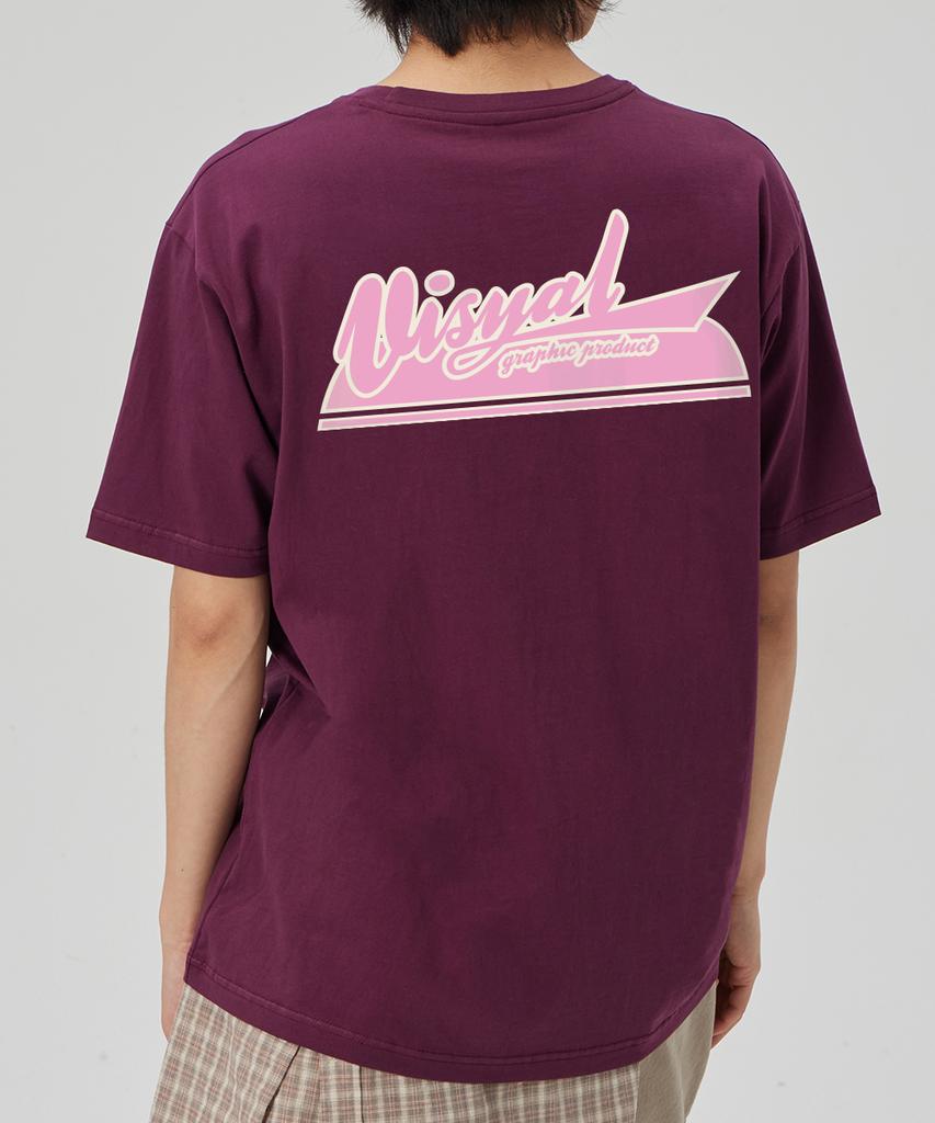 BY.L Symbol Logo Short-Sleeve T-Shirt Wine