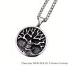 Vintage Viking Baum des Lebens Schädel Anhänger Halskette Herren Punk Gothic Schädel Halskette Mode Party Schmuck Geschenke