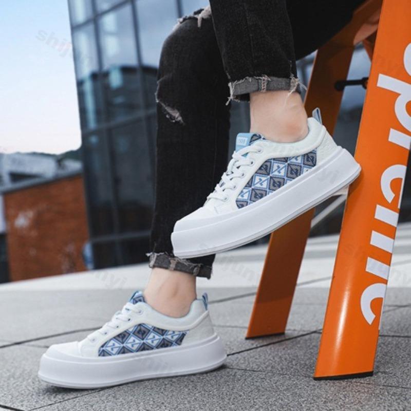 2026 Autumn New Niche Design Fashi Casual Thick Soled Sports Shoes for Men Low Top Comfortable Versatile Print Chunky sneakers
