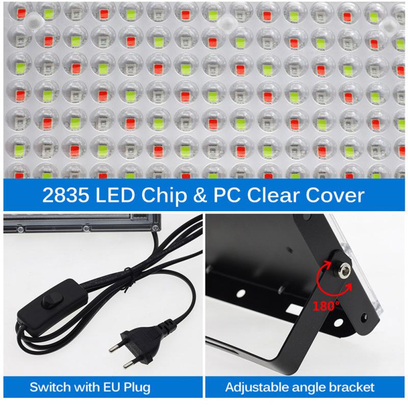 Led Floodlight With Remote Control Outdoor Colorful Rgb Flood Light Spotlight Landscape Lighting