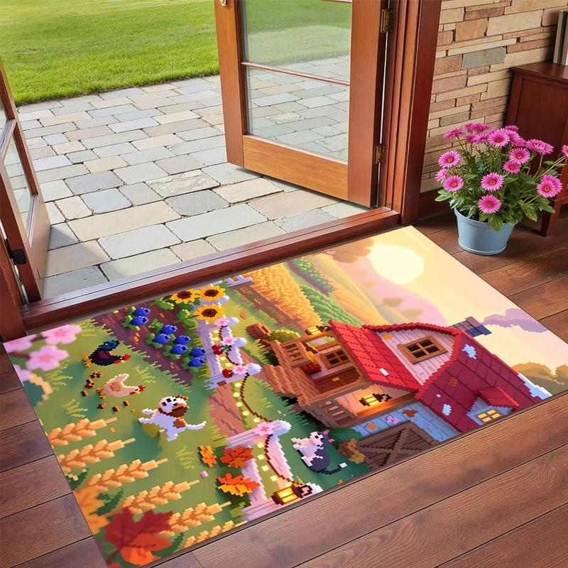 Crystal Velvet Rug Soft Non Slip Indoor Floor Mat Home DecorStardew Valley
